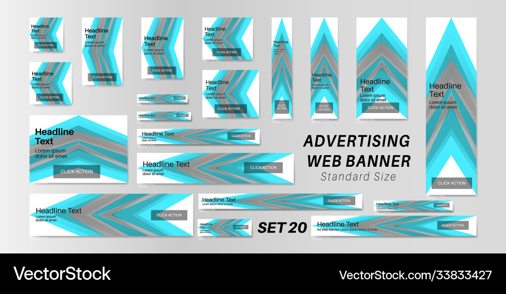 Web banner standard size abstract background Web banner standard size abstract background vector image