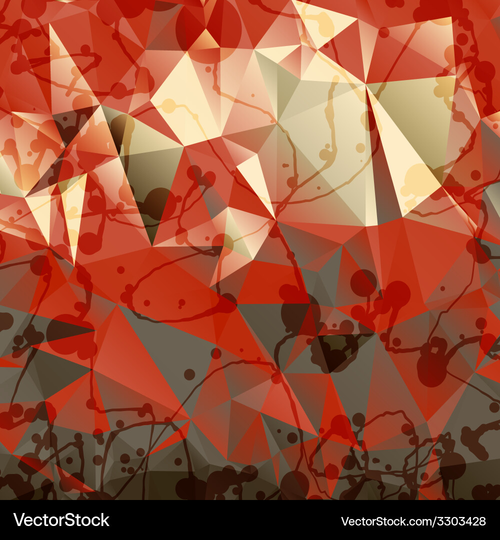 Abstract Triangles with Splatters vector image