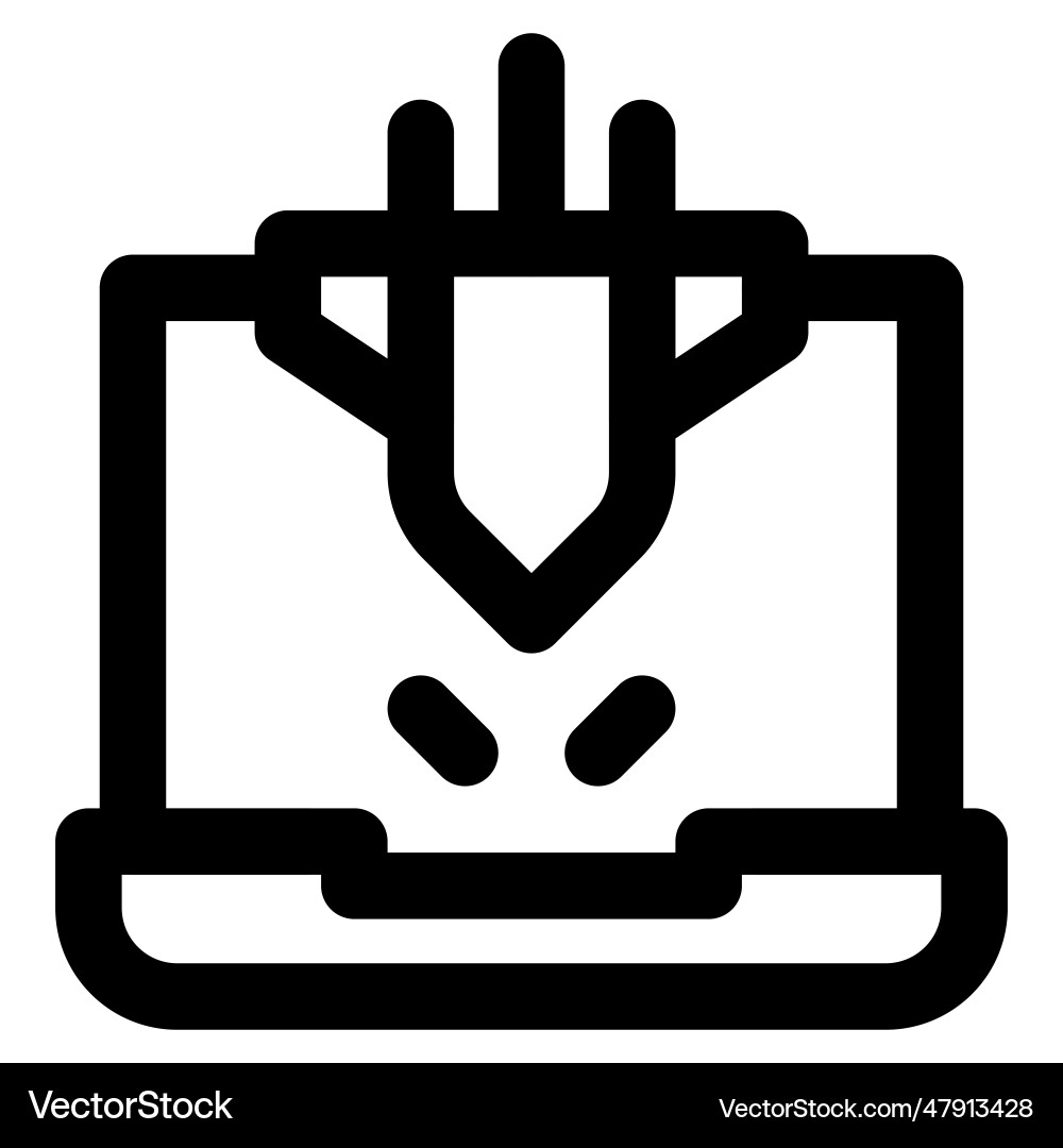 Any danger targeting computer info cyber attack Vector Image