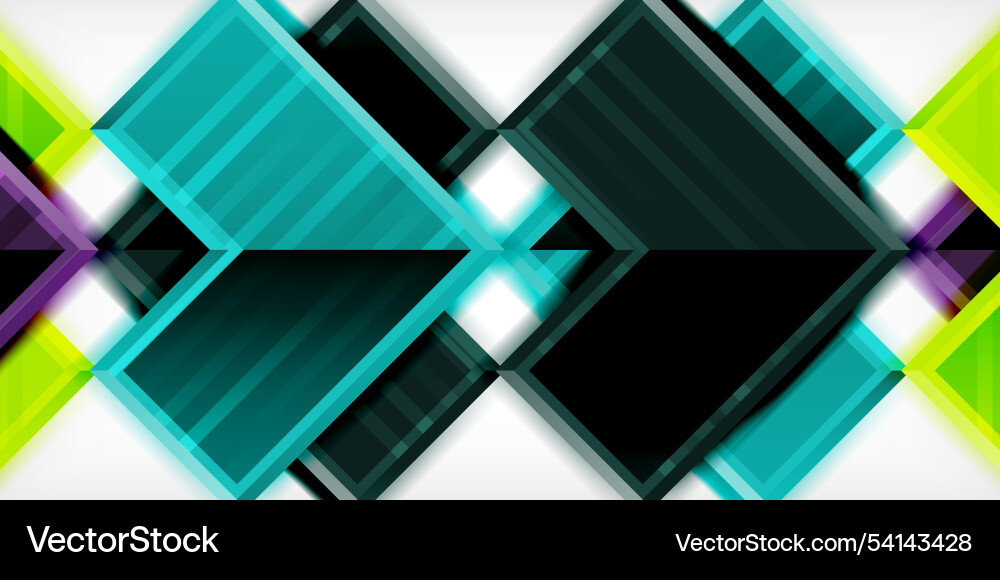 Arrow symbols created with 3d effects and line Vector Image