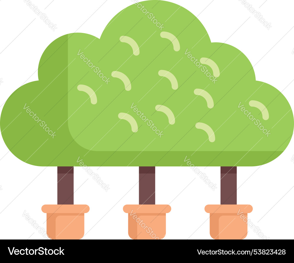 Cloud computing concept with tree growing Cloud computing concept with tree growing vector image