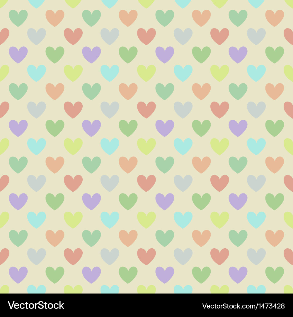 Colorful Heart Pattern vector image