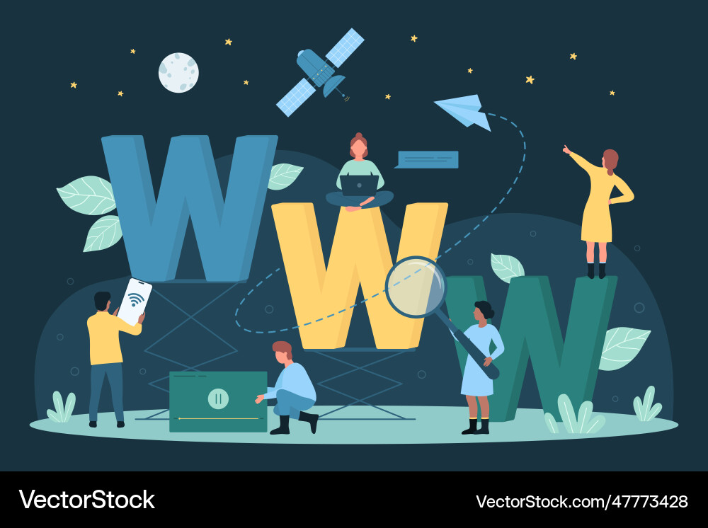 Information search in web or www browsing dark Information search in web or www browsing dark vector image