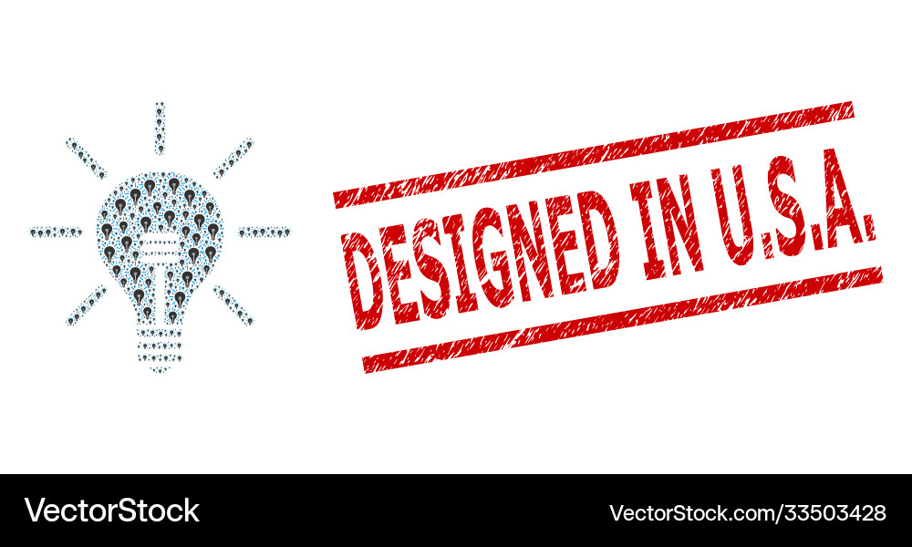 Light bulb recursion composition Light bulb recursion composition vector image