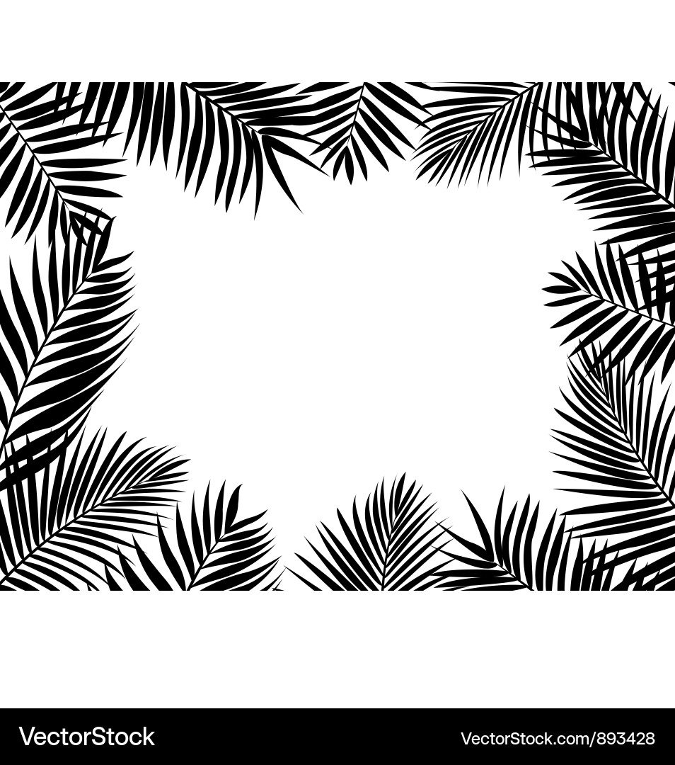 Palm Leaf Background vector image