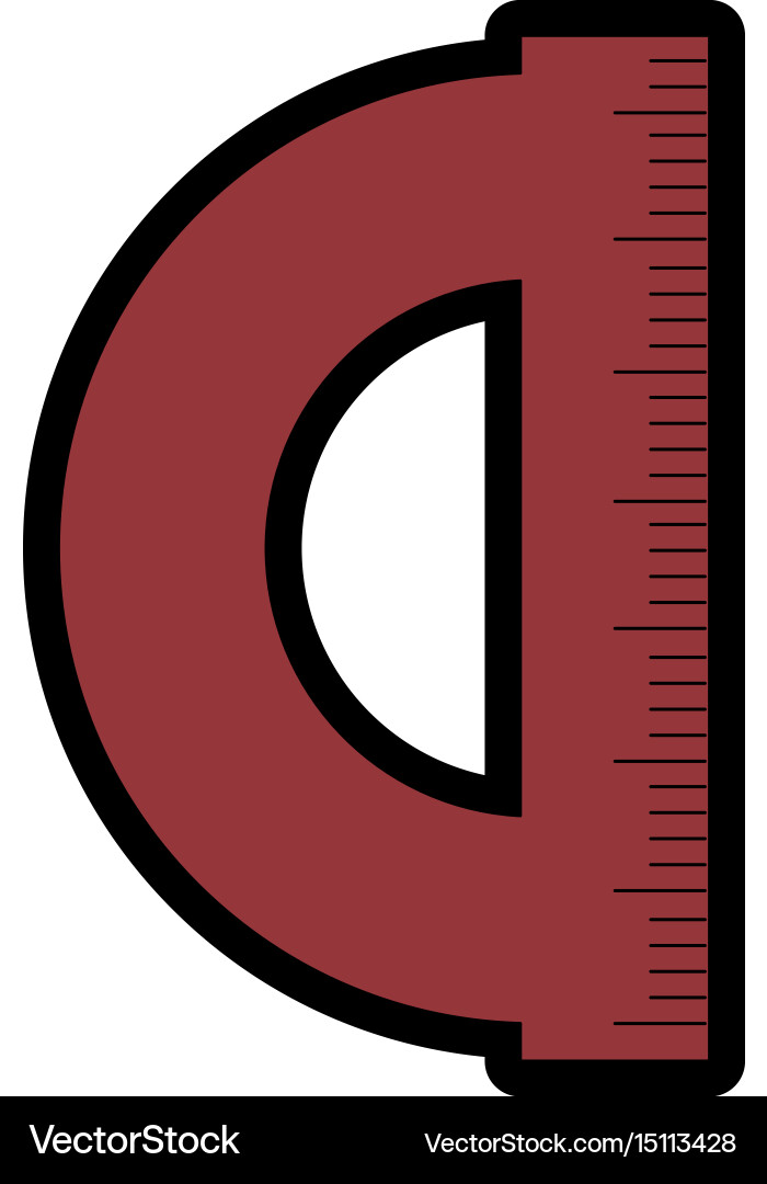 Protractor icon image Vector Image