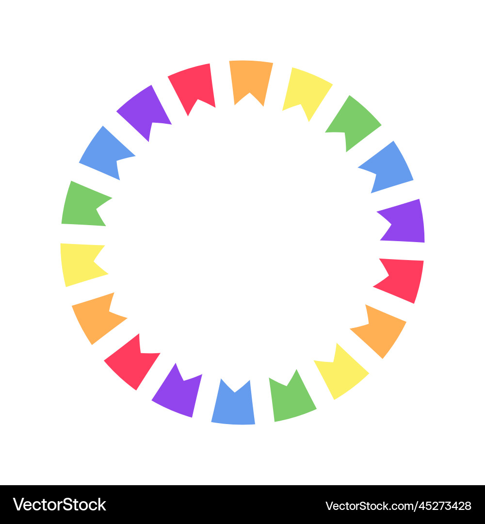 Rainbow frame simple minimal border template Rainbow frame simple minimal border template vector image