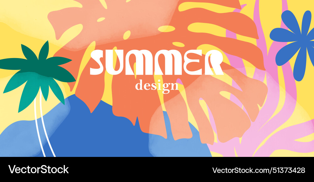 Summer abstract background bright colorful modern Summer abstract background bright colorful modern vector image