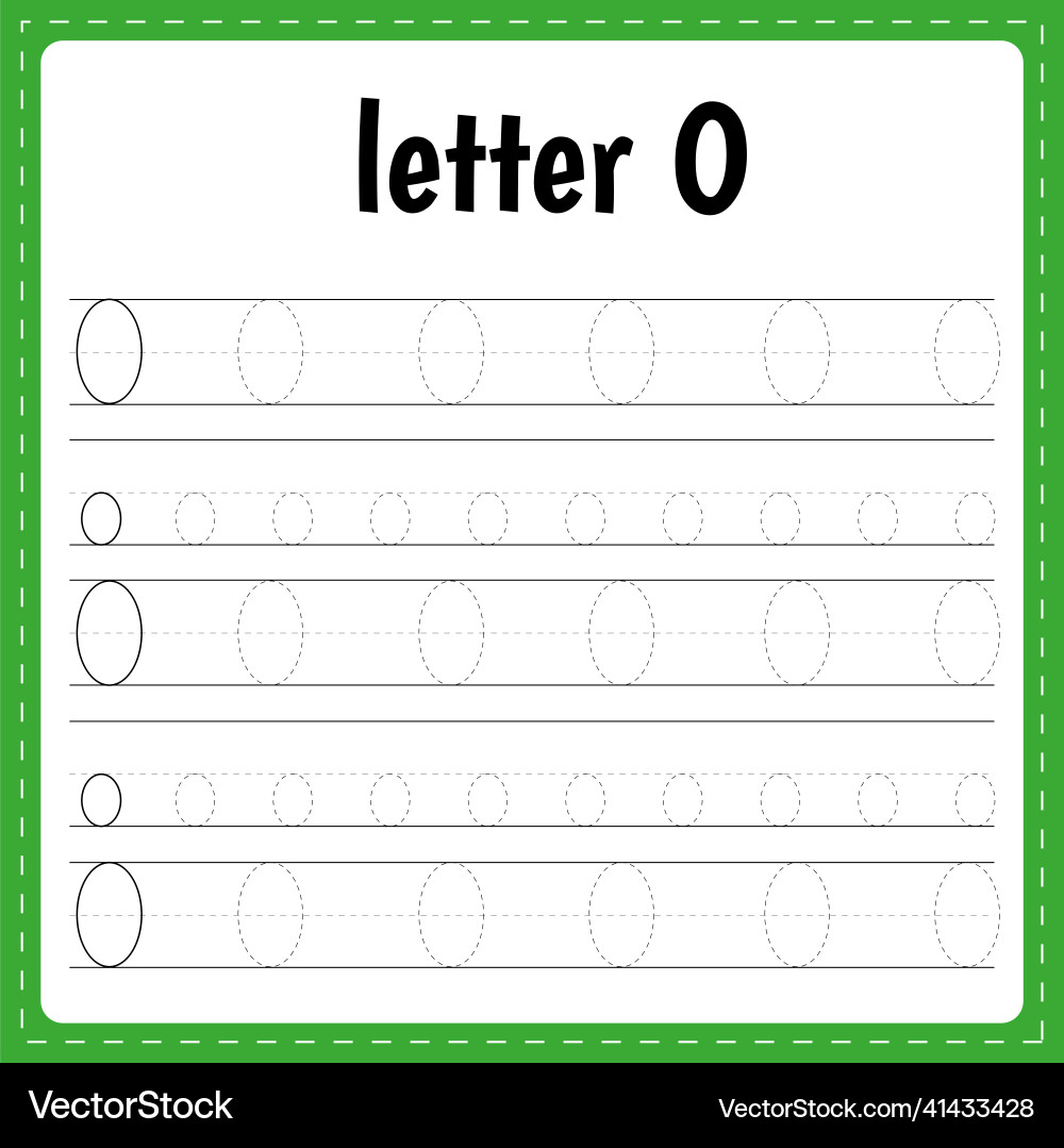 Writing letters tracing page practice sheet Writing letters tracing page practice sheet Vector Image