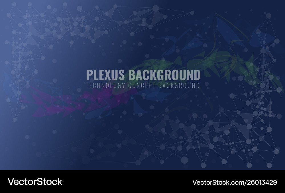 Abstract plexus background with connected lines Vector Image