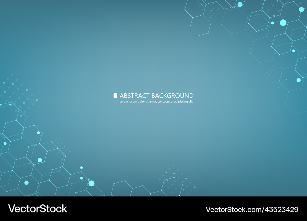 Abstract technology geometric hexagon network Abstract technology geometric hexagon network vector image