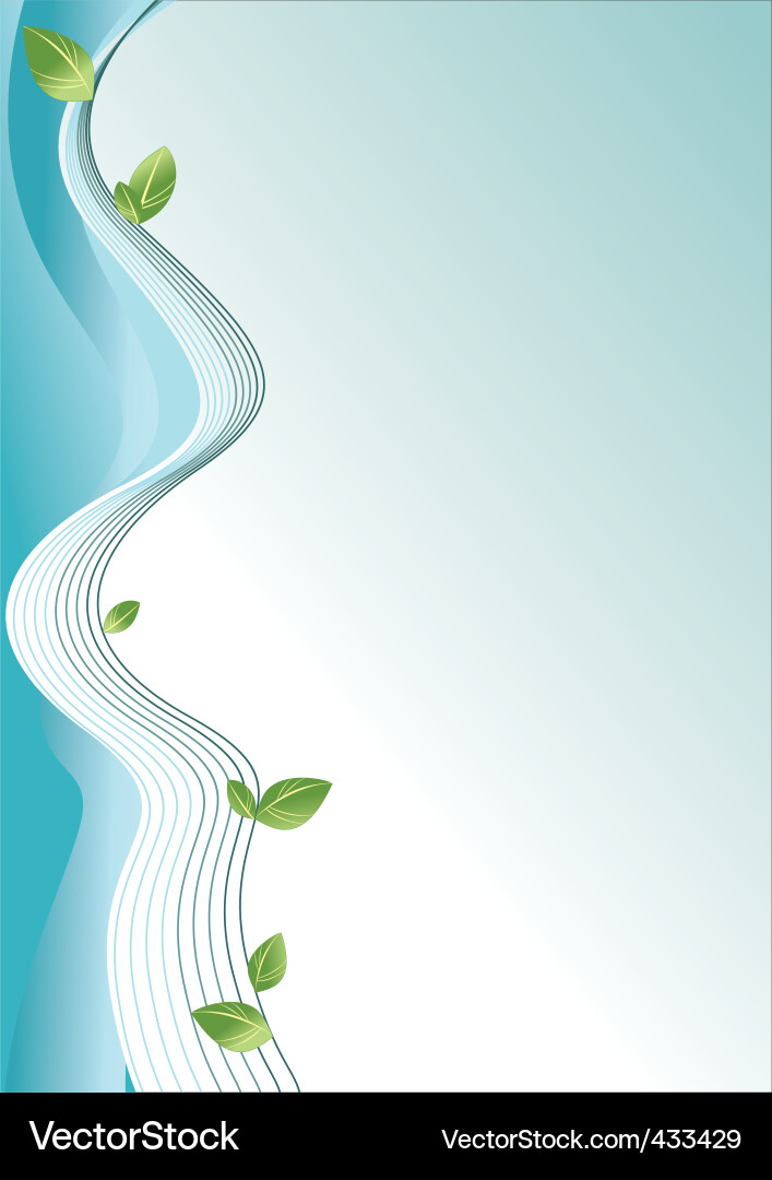 Abstract Wave Border vector image