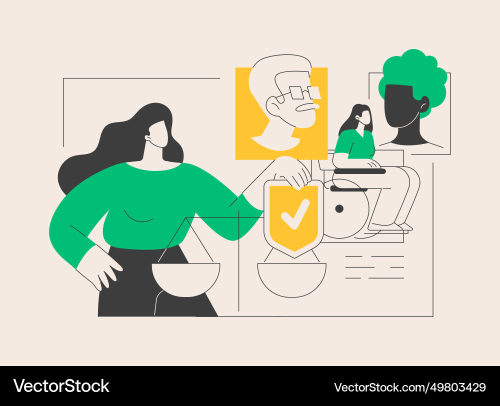 Anti-discrimination law abstract concept Anti-discrimination law abstract concept vector image