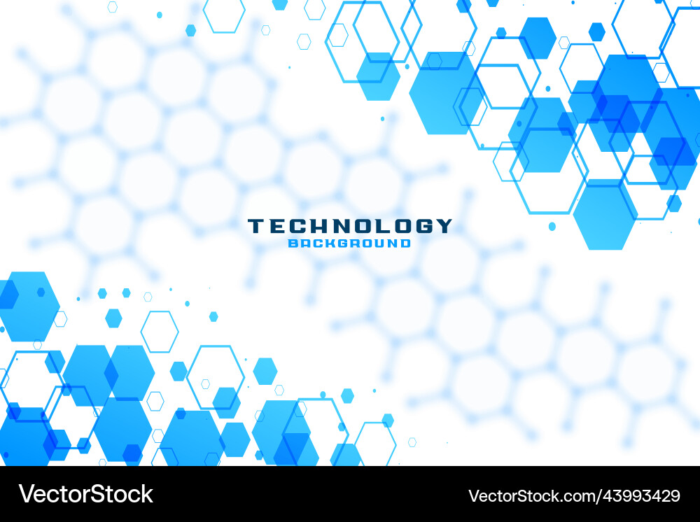 Background with blue hexagonal shapes Background with blue hexagonal shapes Vector Image
