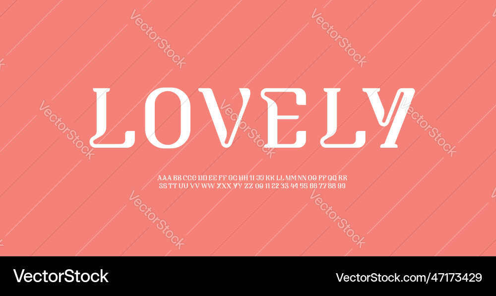Beautiful elegant alphabet classic bold font Beautiful elegant alphabet classic bold font vector image