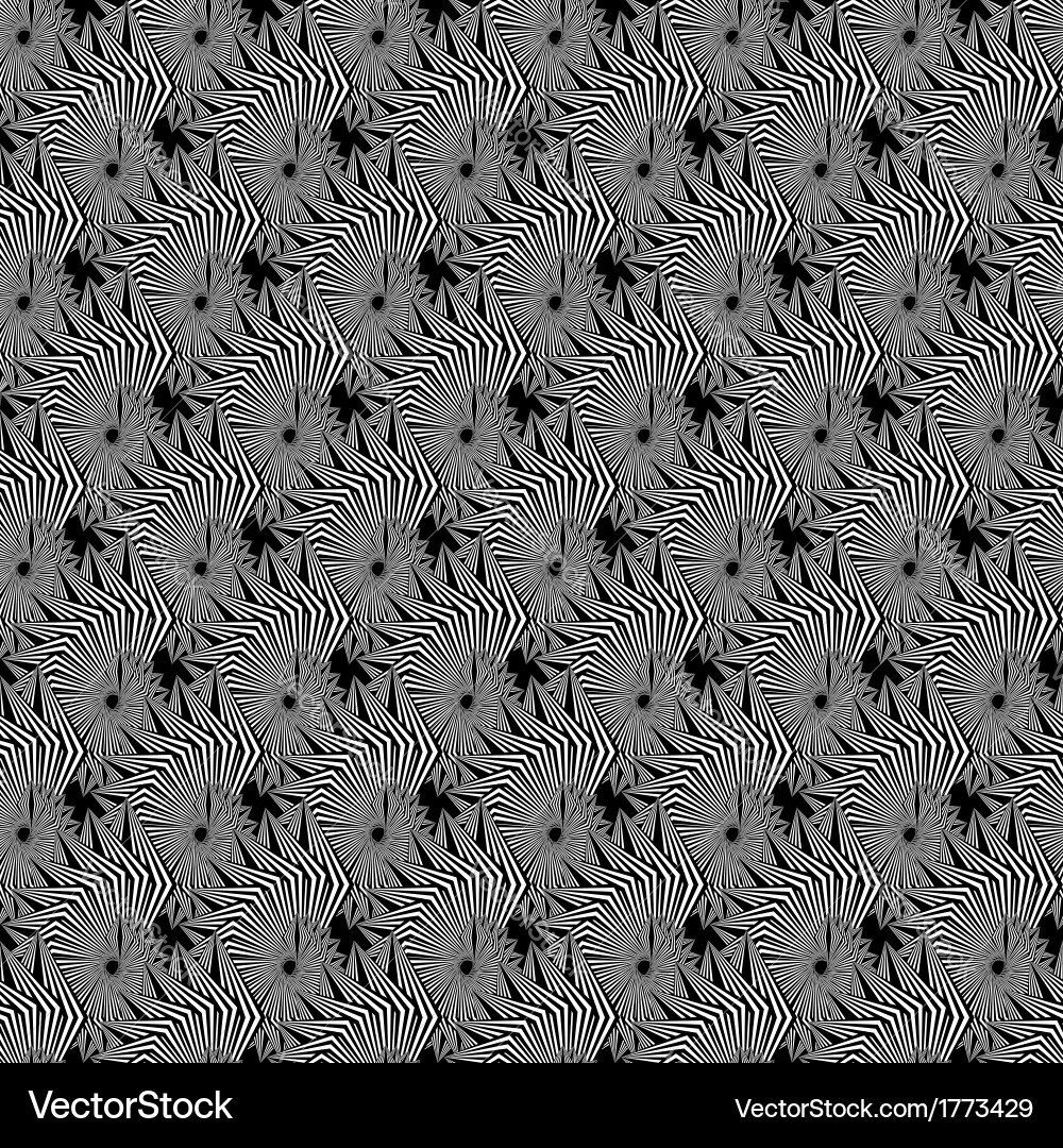 Design seamless monochrome spiral diagonal pattern vector image
