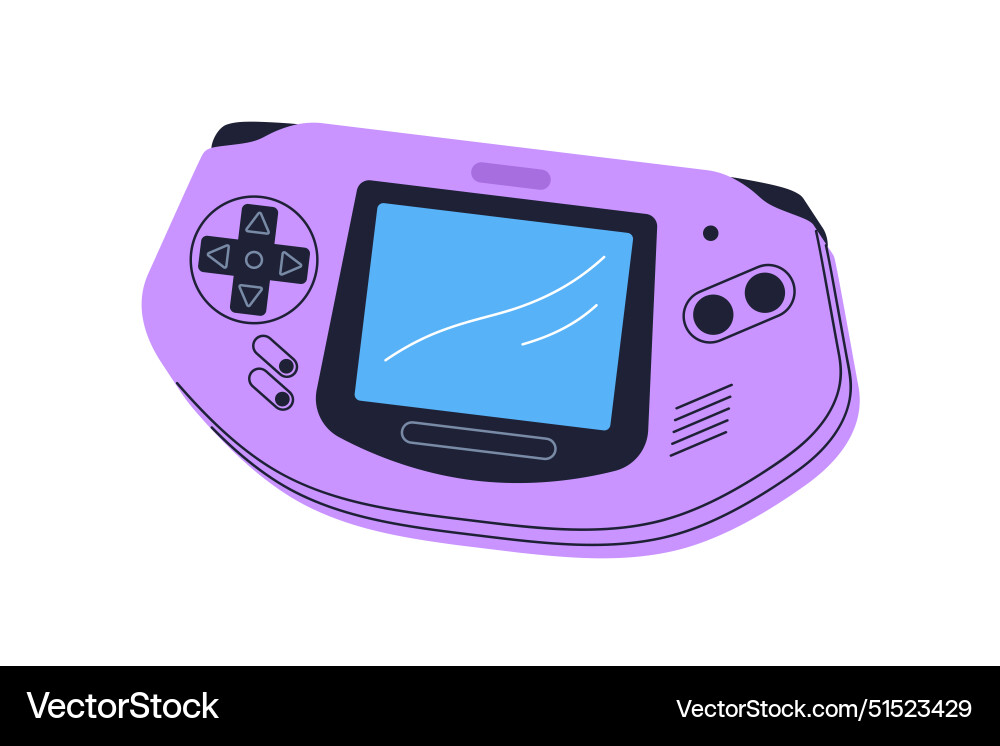 Game console videogame controller nostalgic 90s Game console videogame controller nostalgic 90s vector image