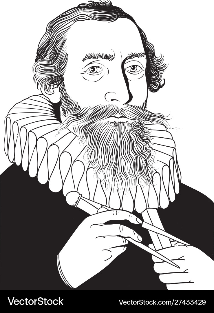 Johannes Kepler Royalty Free Vector Image Vectorstock Johannes Kepler Royalty Free Vector Image Vectorstock
