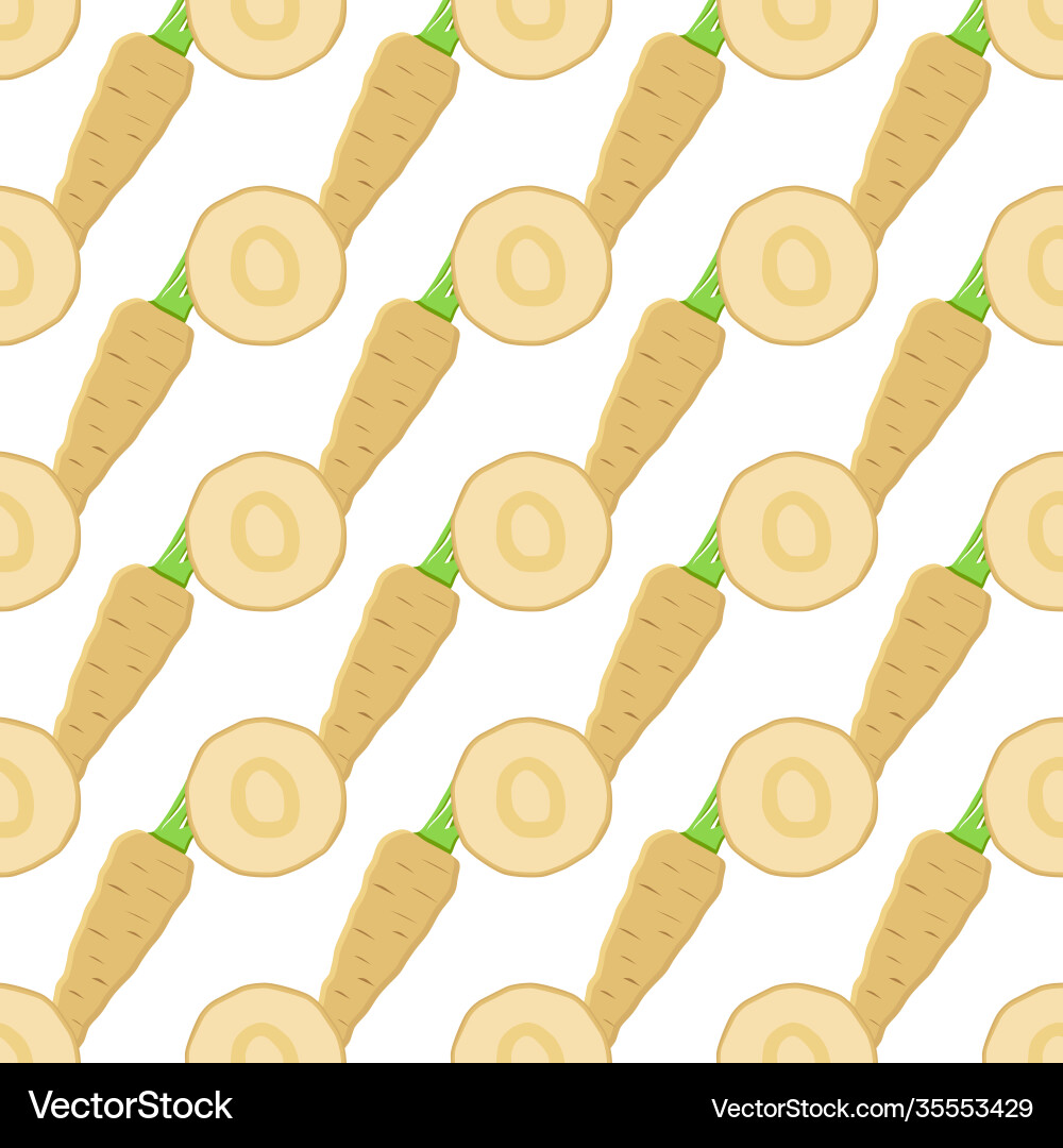 On theme pattern plant parsnip On theme pattern plant parsnip vector image