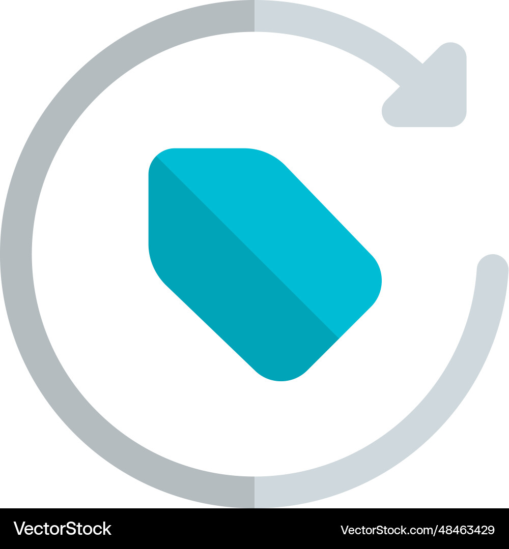 Refresh tag new price updated Vector Image