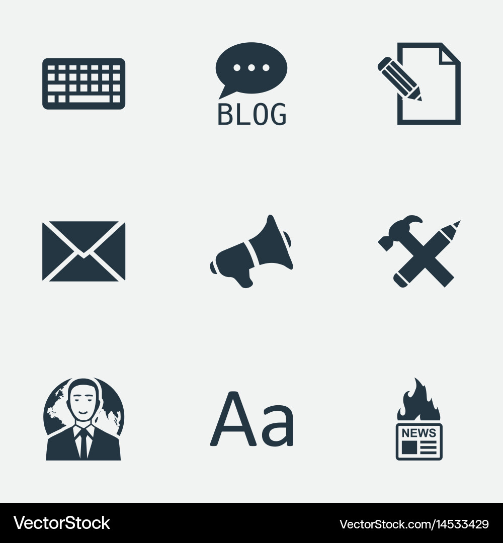 Set of simple user icons Vector Image