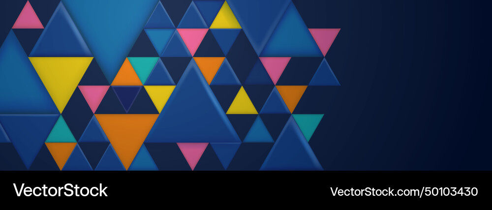 Abstract background with triangular shapes Vector Image