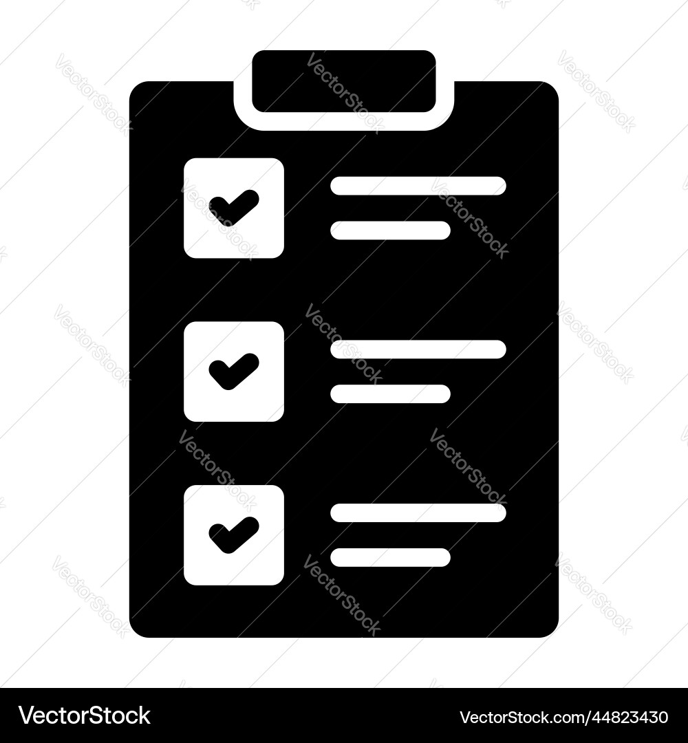 Clipboard icon user interface as a simple sign vector image