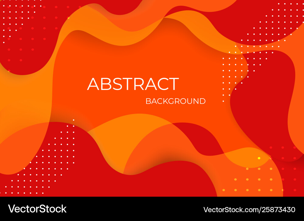 Dynamic colorful red wave background vector image