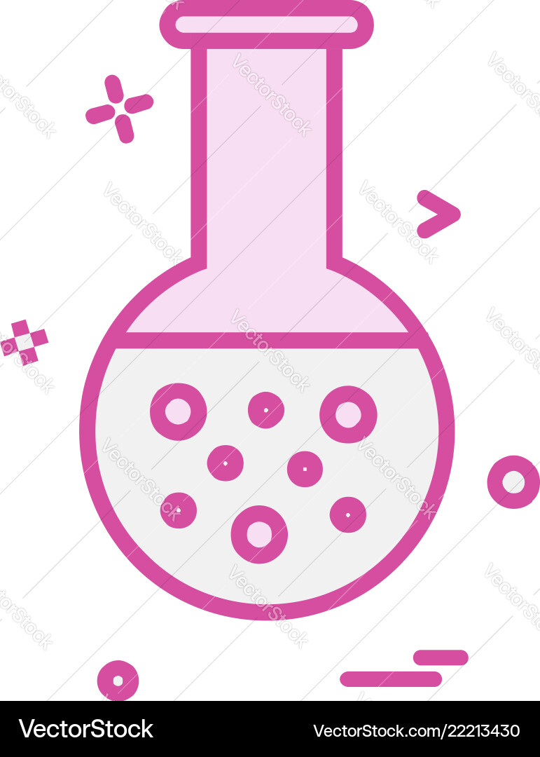 Flask icon design Flask icon design Vector Image