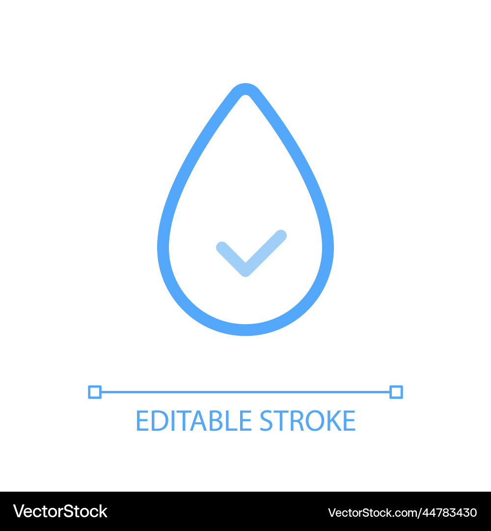 Hydration pixel perfect color linear ui icon Hydration pixel perfect color linear ui icon vector image