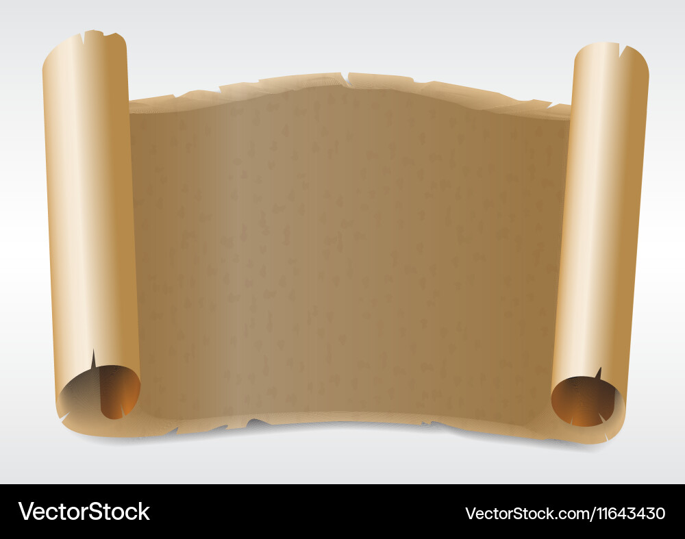 Old blank paper scripts vector image