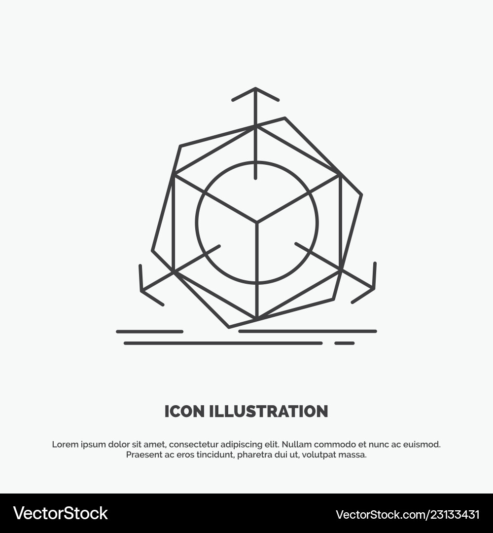 3d change correction modification object icon 3d change correction modification object icon vector image