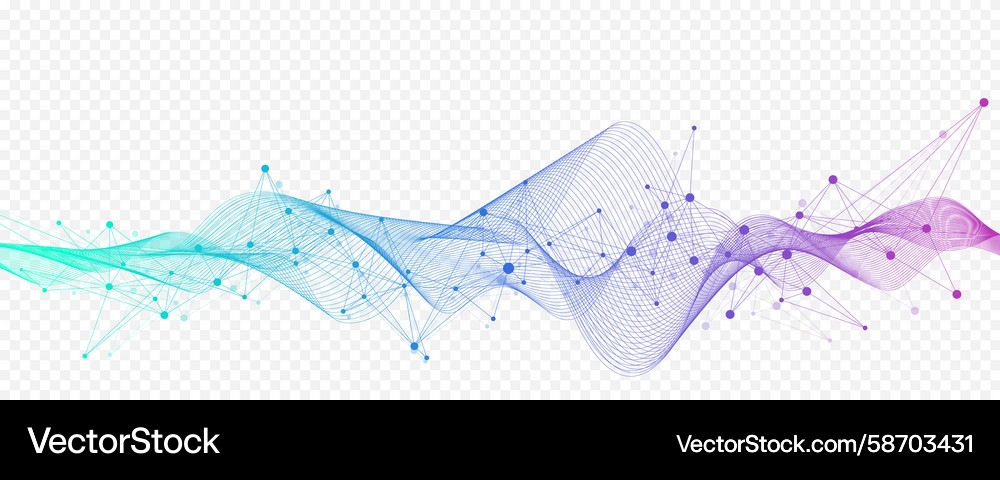Abstract tech network connection dots digital Abstract tech network connection dots digital Vector Image