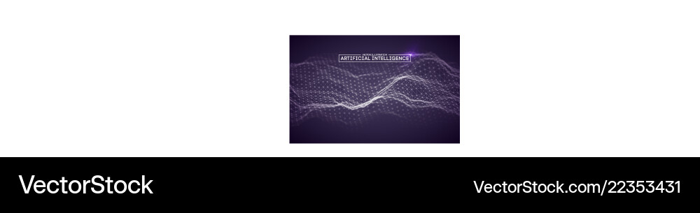 Artificial intelligence automation technology Artificial intelligence automation technology vector image