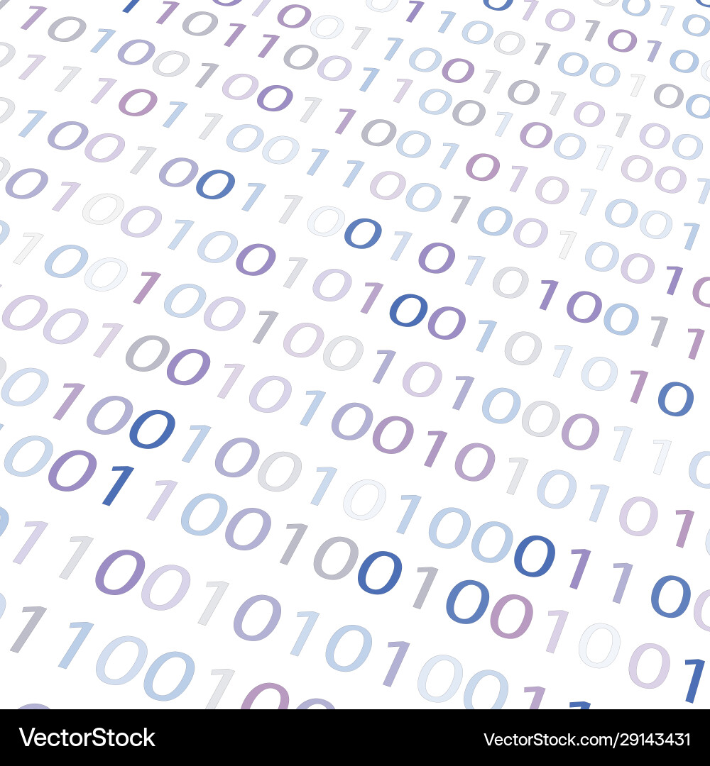 Binary Code Pattern vector image