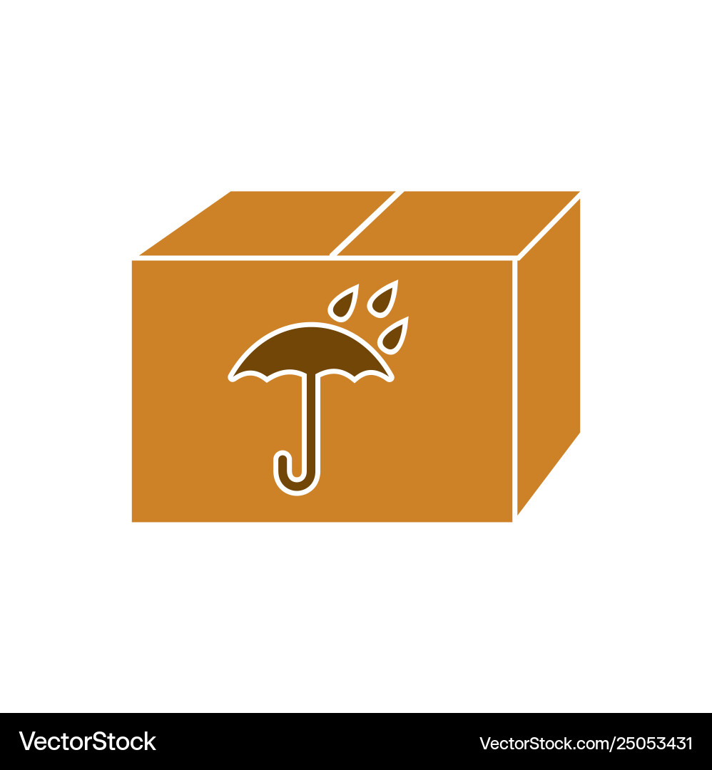 Box icon on background for graphic and web design Box icon on background for graphic and web design vector image