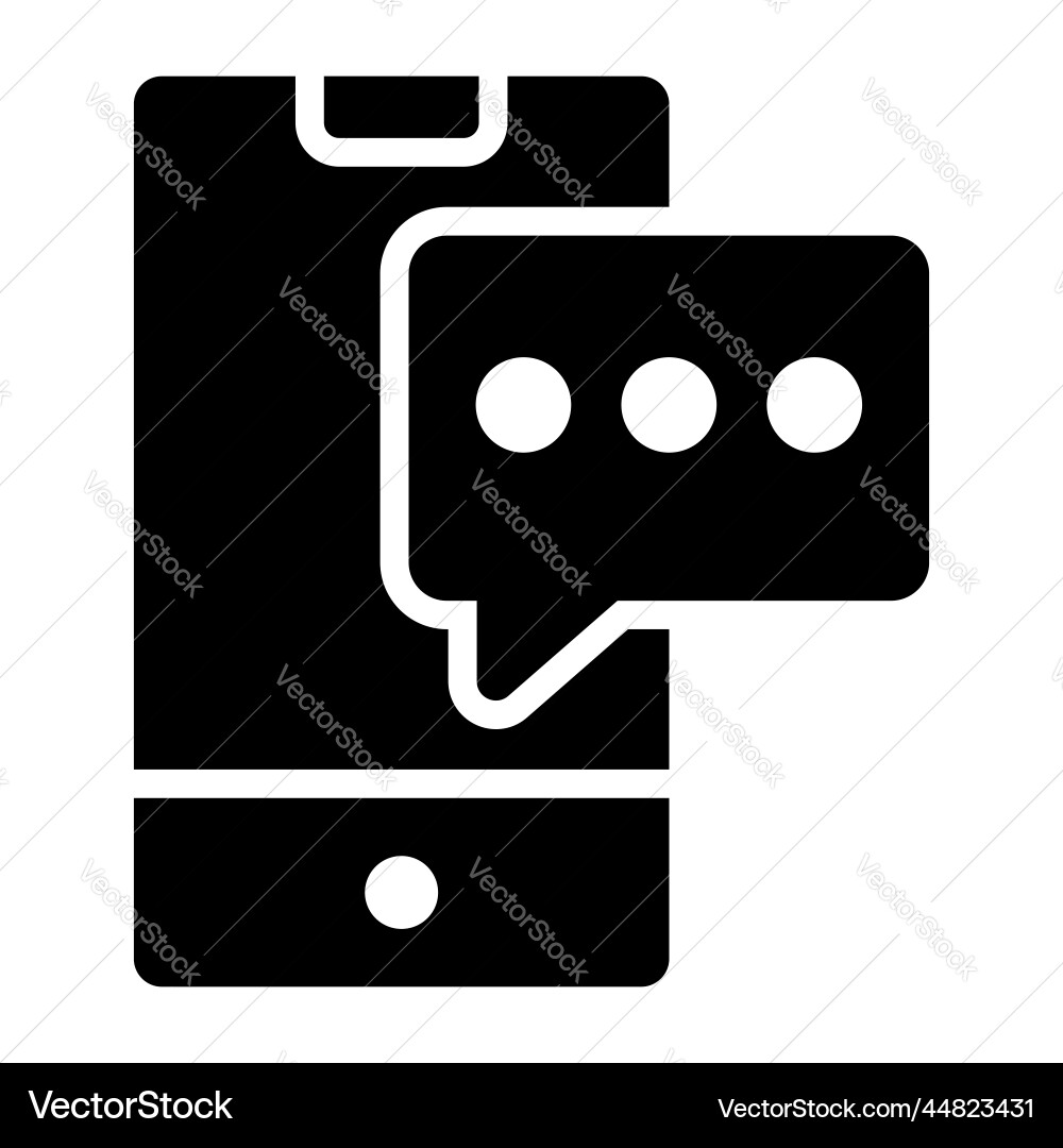 Chatting icon user interface as a simple sign Vector Image