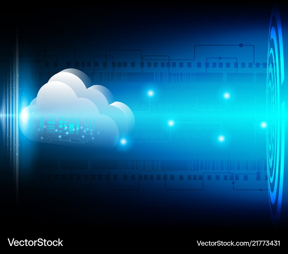 Cloud computing business transaction bigdata Cloud computing business transaction bigdata vector image