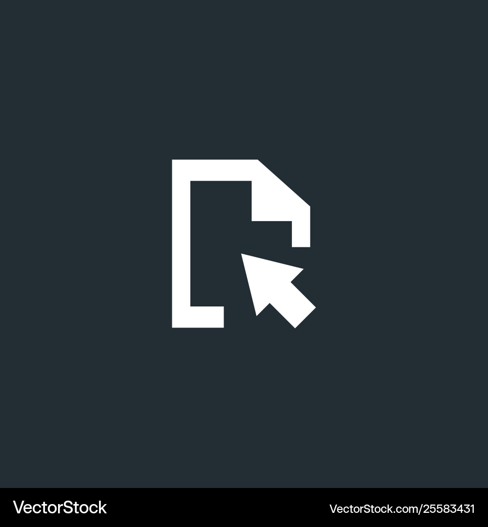 Document click transfer replace icon vector image
