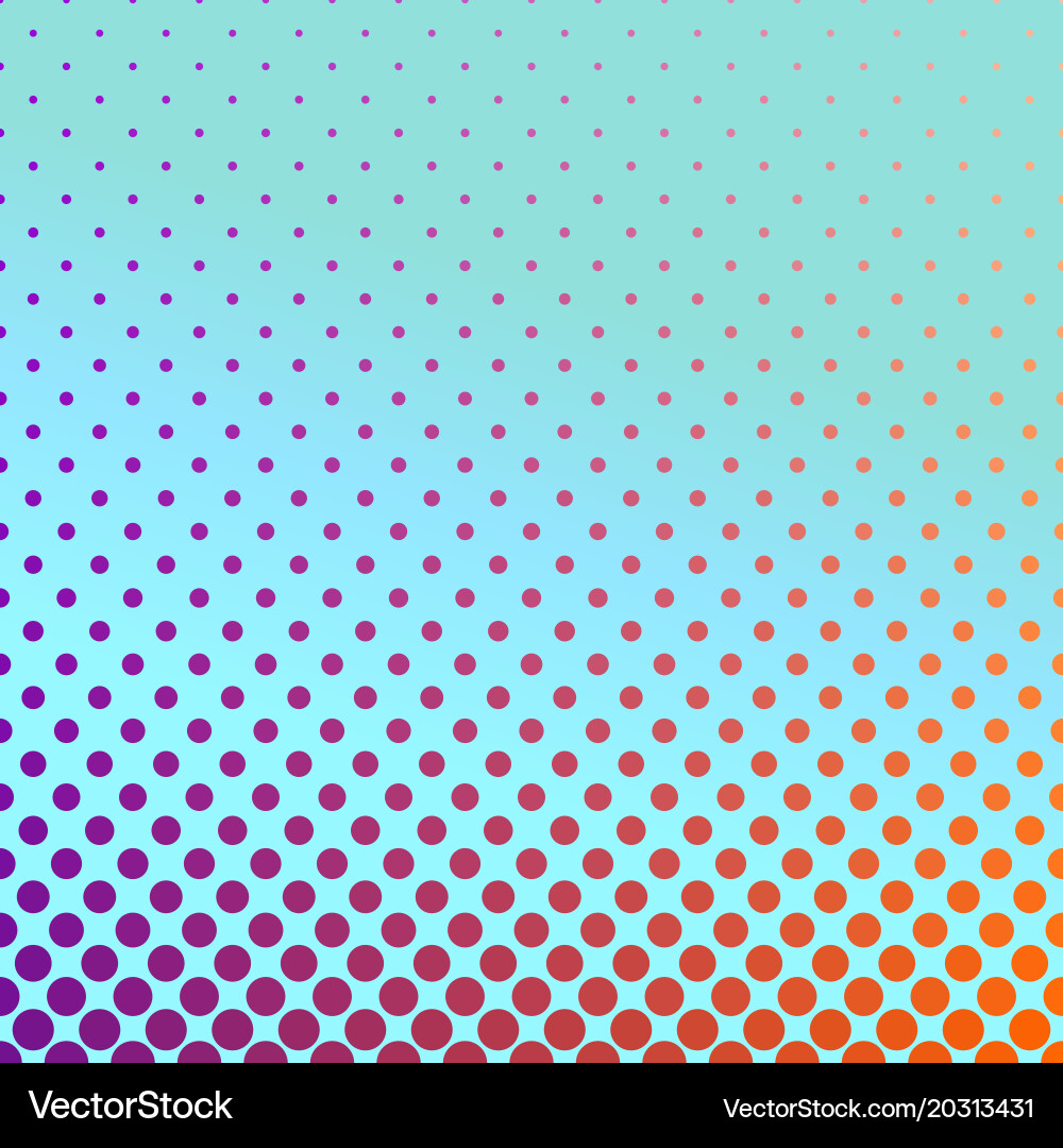 Geometric gradient halftone circle pattern vector image