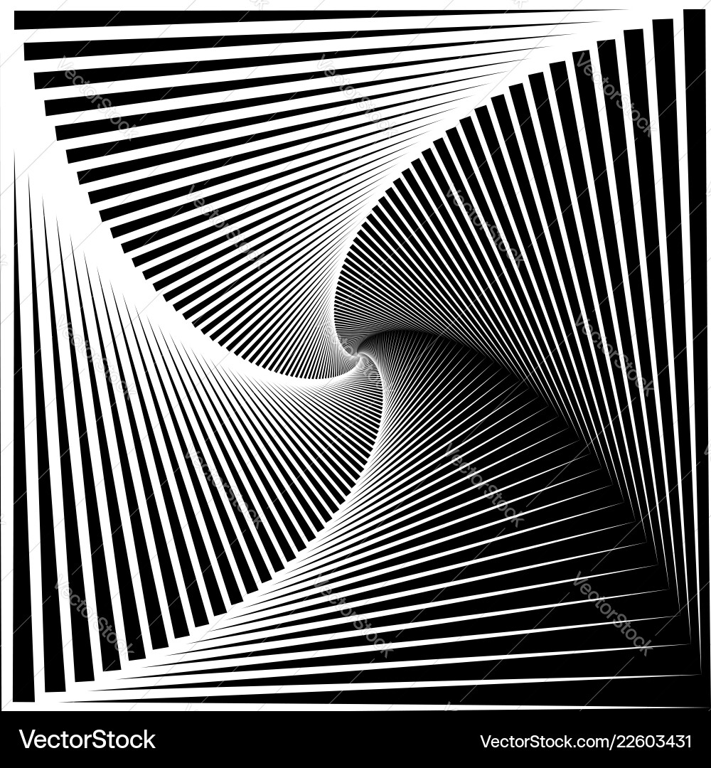 Inward rotating spirally squares abstract Inward rotating spirally squares abstract vector image