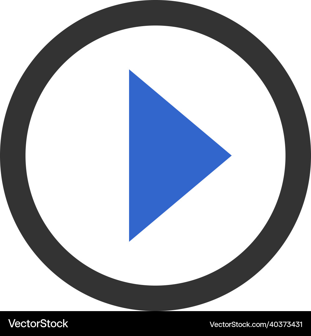 Media player button icon Media player button icon vector image