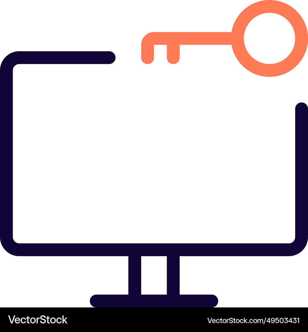 Monitor key for system security vector image