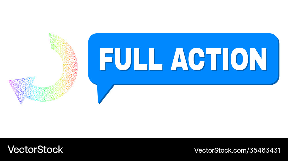 Spectral net gradient rotate icon and full action Spectral net gradient rotate icon and full action vector image