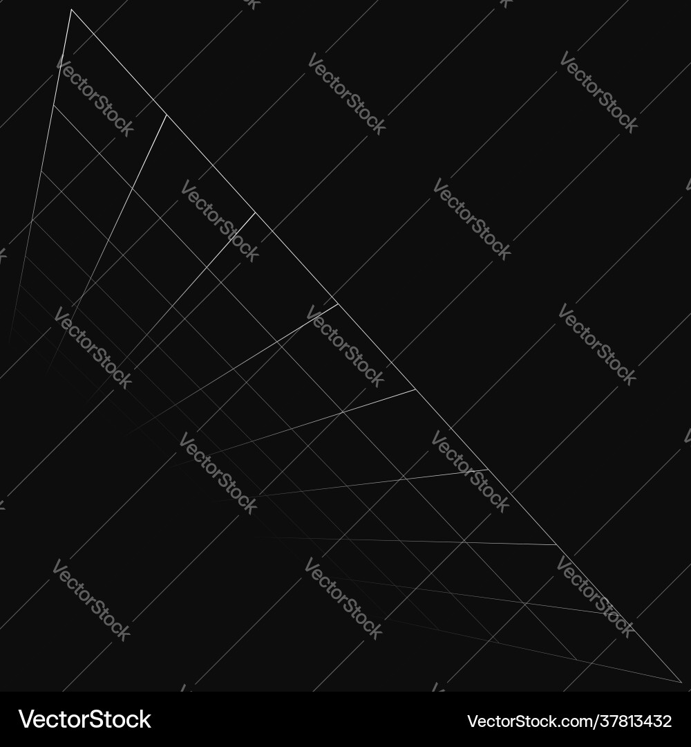 Abstract 3d grid mesh in perspective checkered Abstract 3d grid mesh in perspective checkered vector image