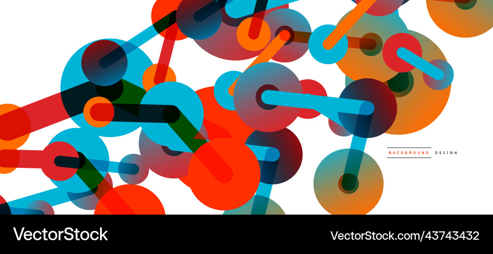 Abstract background round dots connected by lines Abstract background round dots connected by lines vector image