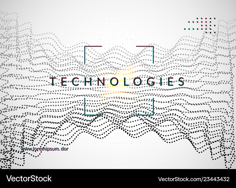 Abstract Big Data Network vector image