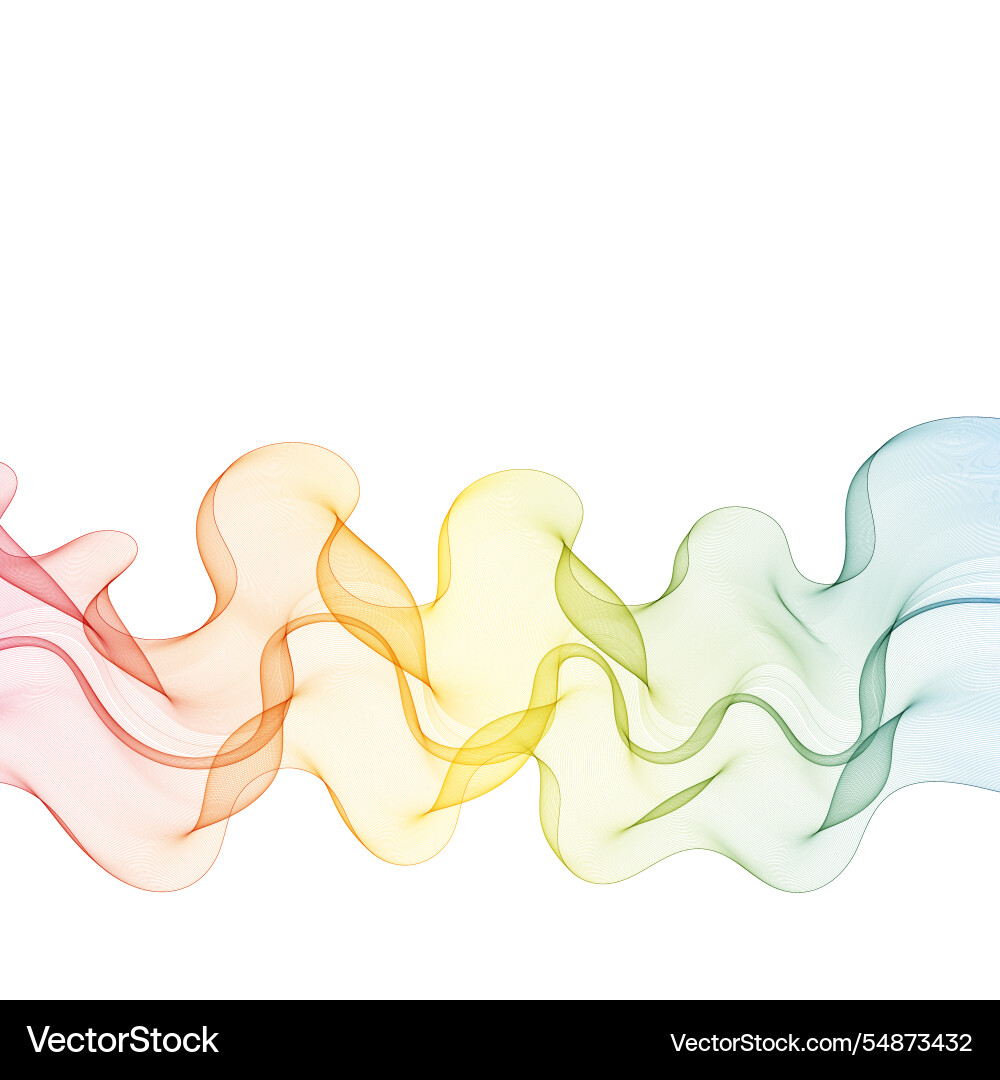 Abstract colorful wave pattern design element Abstract colorful wave pattern design element Vector Image