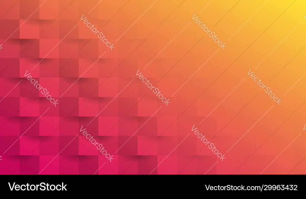 Abstract gradient background with 3d paper style vector image