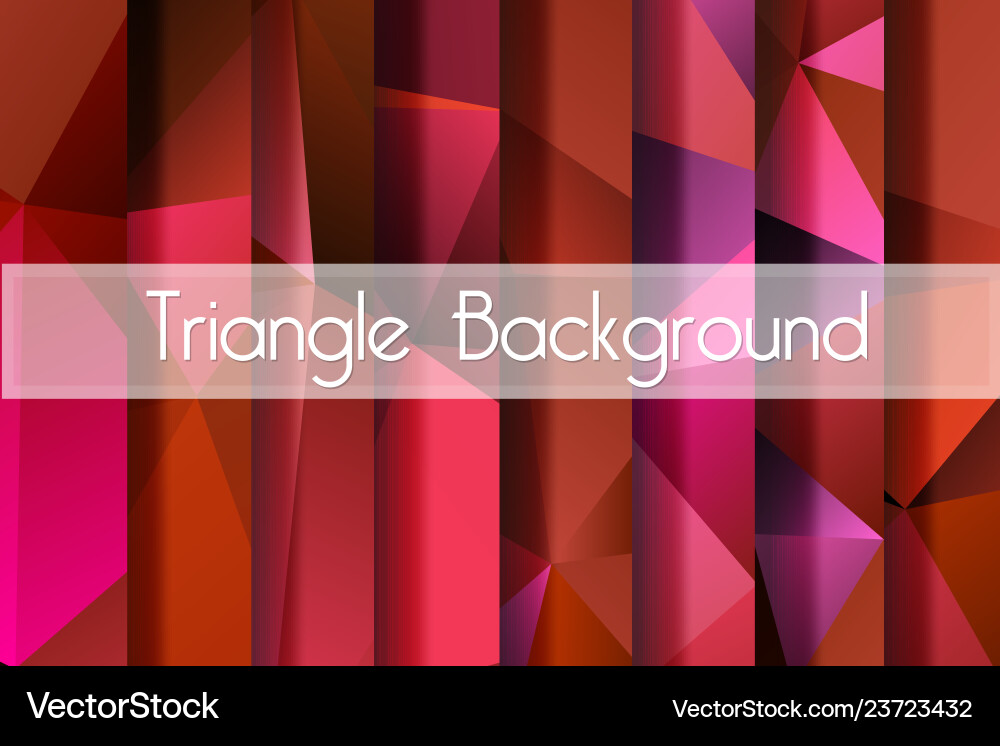 Abstract Red Polygonal Background vector image